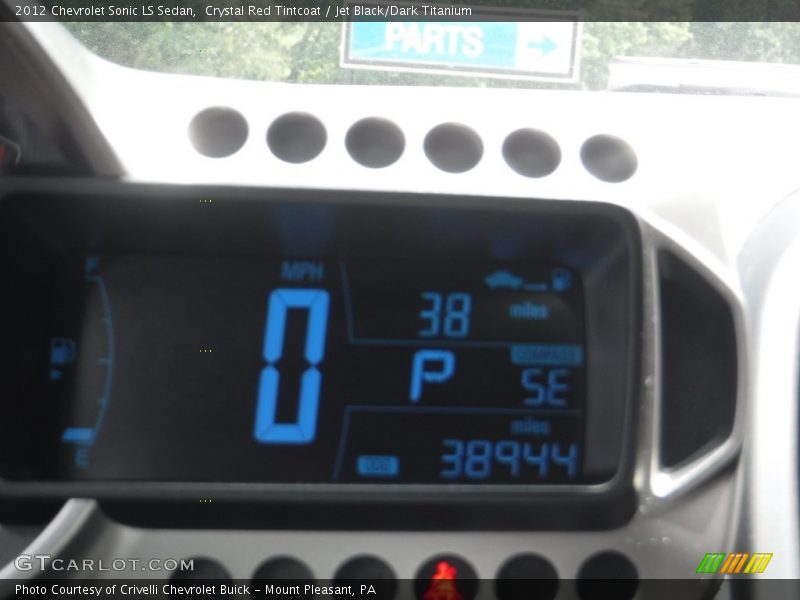 Crystal Red Tintcoat / Jet Black/Dark Titanium 2012 Chevrolet Sonic LS Sedan