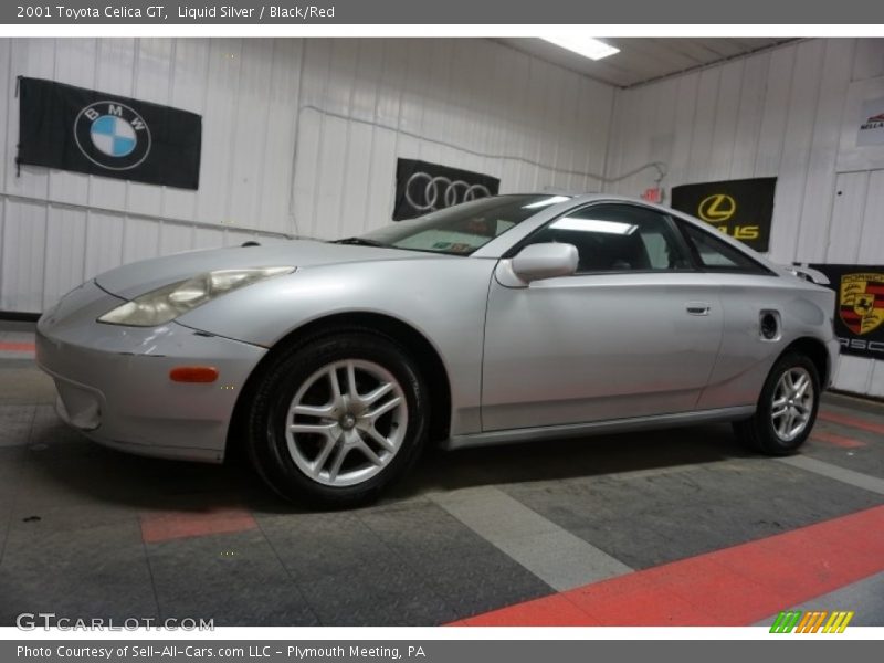 Liquid Silver / Black/Red 2001 Toyota Celica GT