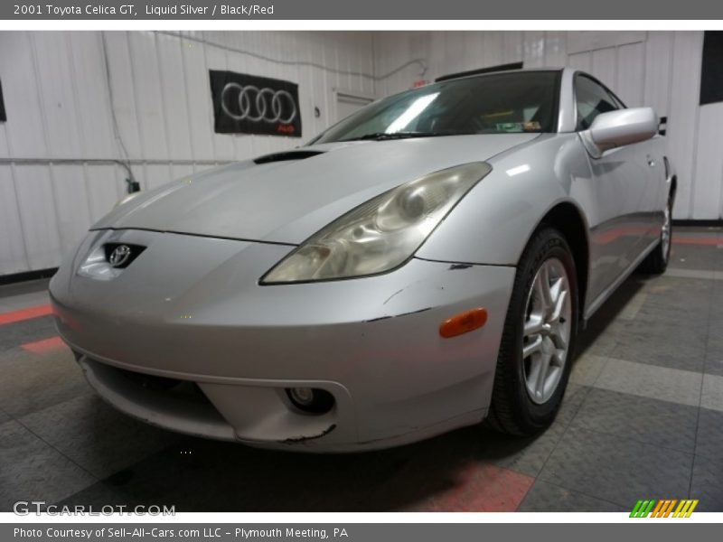 Liquid Silver / Black/Red 2001 Toyota Celica GT