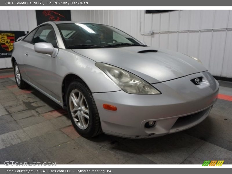 Liquid Silver / Black/Red 2001 Toyota Celica GT