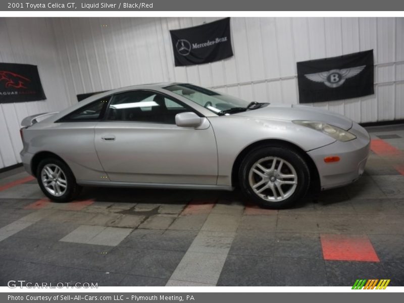 Liquid Silver / Black/Red 2001 Toyota Celica GT