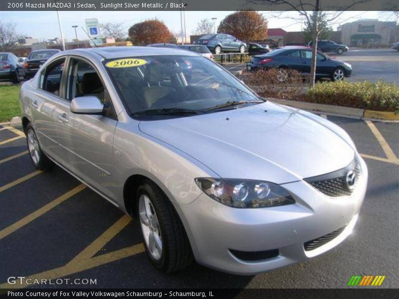 Sunlight Silver Metallic / Black 2006 Mazda MAZDA3 i Sedan