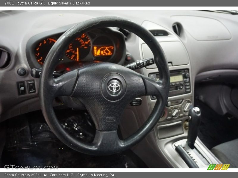 Liquid Silver / Black/Red 2001 Toyota Celica GT