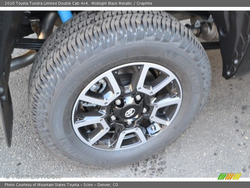 Midnight Black Metallic / Graphite 2016 Toyota Tundra Limited Double Cab 4x4