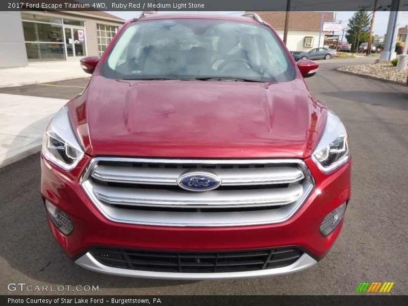 Ruby Red / Medium Light Stone 2017 Ford Escape Titanium 4WD