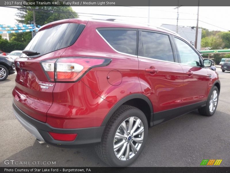 Ruby Red / Medium Light Stone 2017 Ford Escape Titanium 4WD