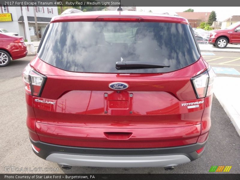 Ruby Red / Medium Light Stone 2017 Ford Escape Titanium 4WD