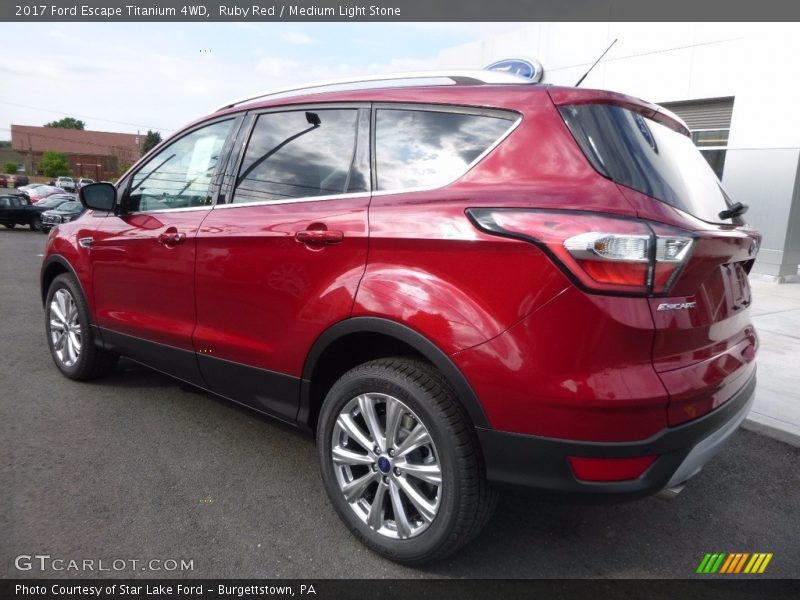 Ruby Red / Medium Light Stone 2017 Ford Escape Titanium 4WD