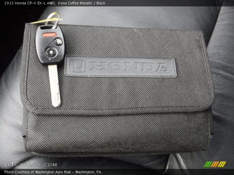 Kona Coffee Metallic / Black 2013 Honda CR-V EX-L AWD