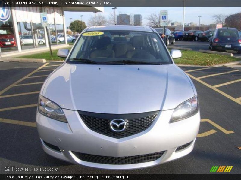 Sunlight Silver Metallic / Black 2006 Mazda MAZDA3 i Sedan
