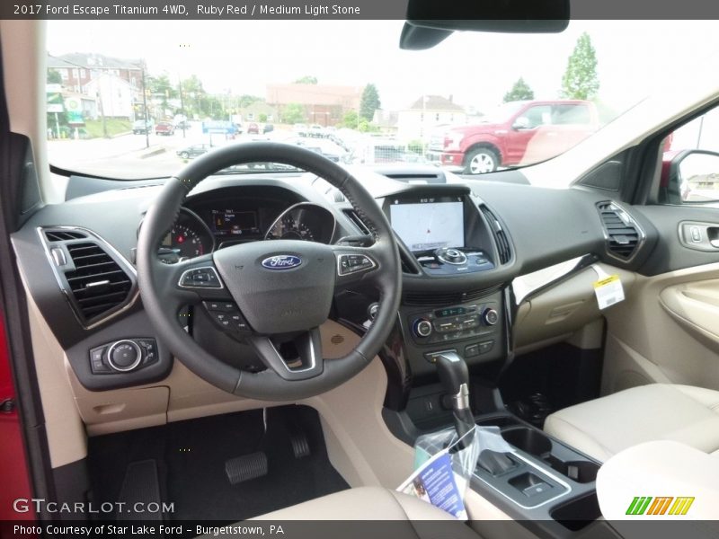 Ruby Red / Medium Light Stone 2017 Ford Escape Titanium 4WD