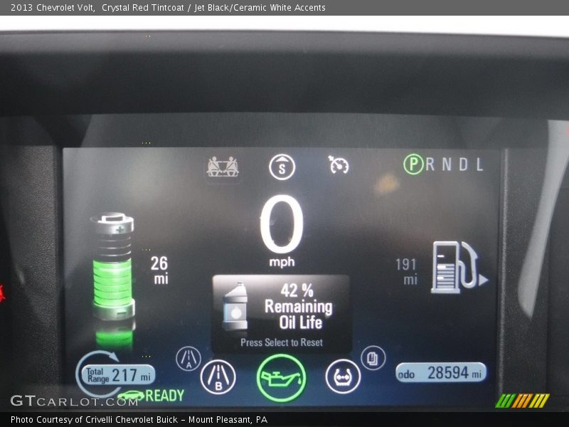 Crystal Red Tintcoat / Jet Black/Ceramic White Accents 2013 Chevrolet Volt