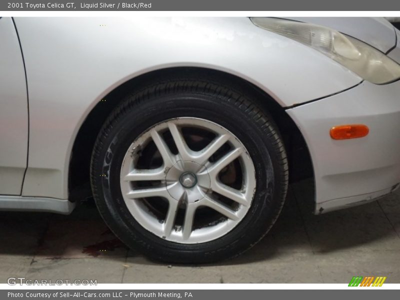 Liquid Silver / Black/Red 2001 Toyota Celica GT