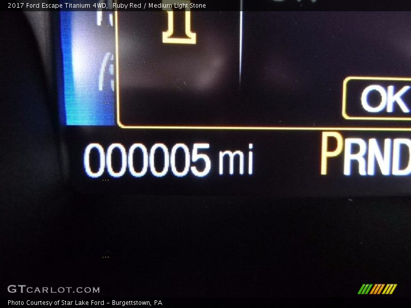 Ruby Red / Medium Light Stone 2017 Ford Escape Titanium 4WD