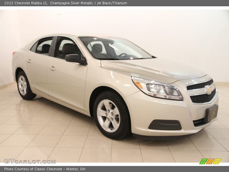 Champagne Silver Metallic / Jet Black/Titanium 2013 Chevrolet Malibu LS