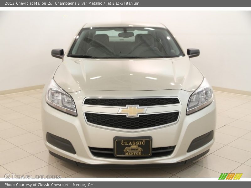 Champagne Silver Metallic / Jet Black/Titanium 2013 Chevrolet Malibu LS