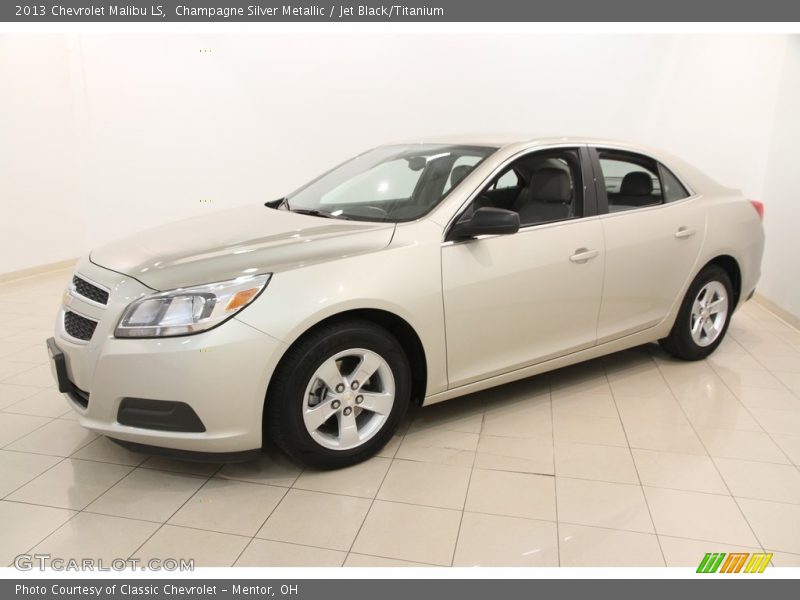 Champagne Silver Metallic / Jet Black/Titanium 2013 Chevrolet Malibu LS