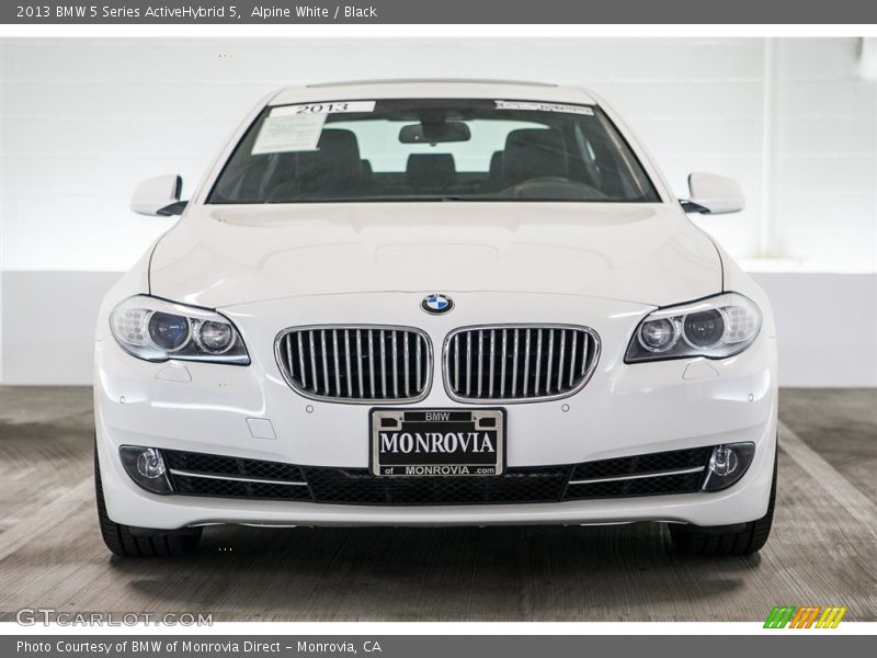 Alpine White / Black 2013 BMW 5 Series ActiveHybrid 5