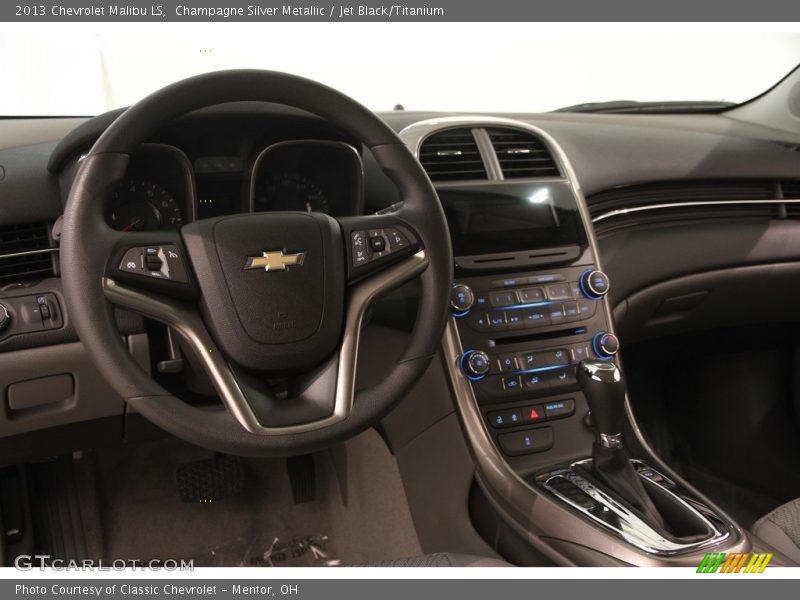 Champagne Silver Metallic / Jet Black/Titanium 2013 Chevrolet Malibu LS