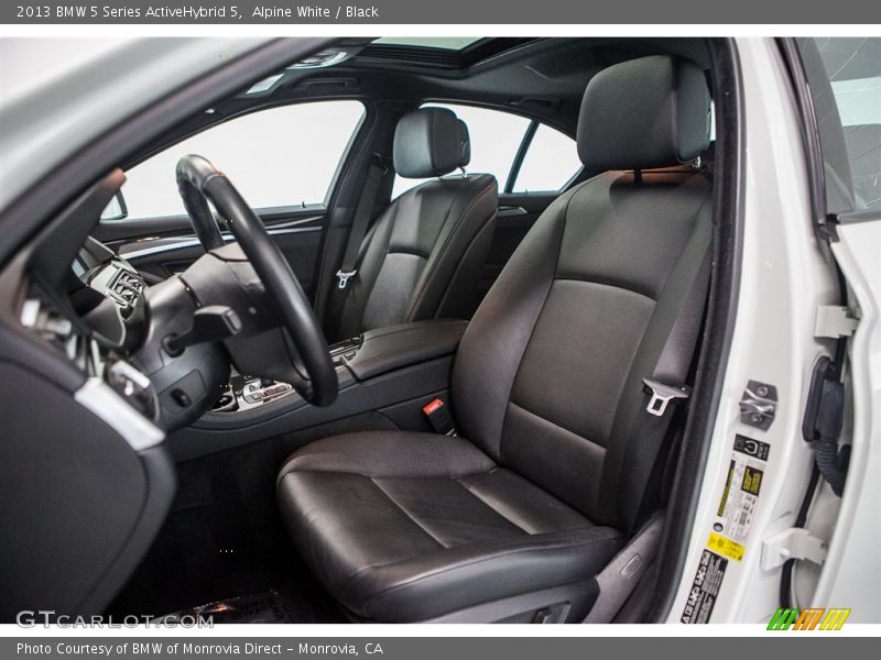 Alpine White / Black 2013 BMW 5 Series ActiveHybrid 5