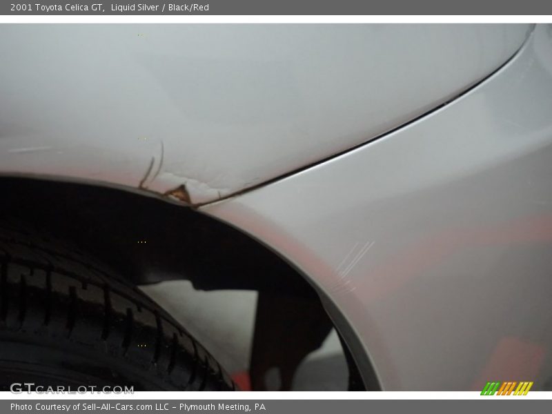 Liquid Silver / Black/Red 2001 Toyota Celica GT