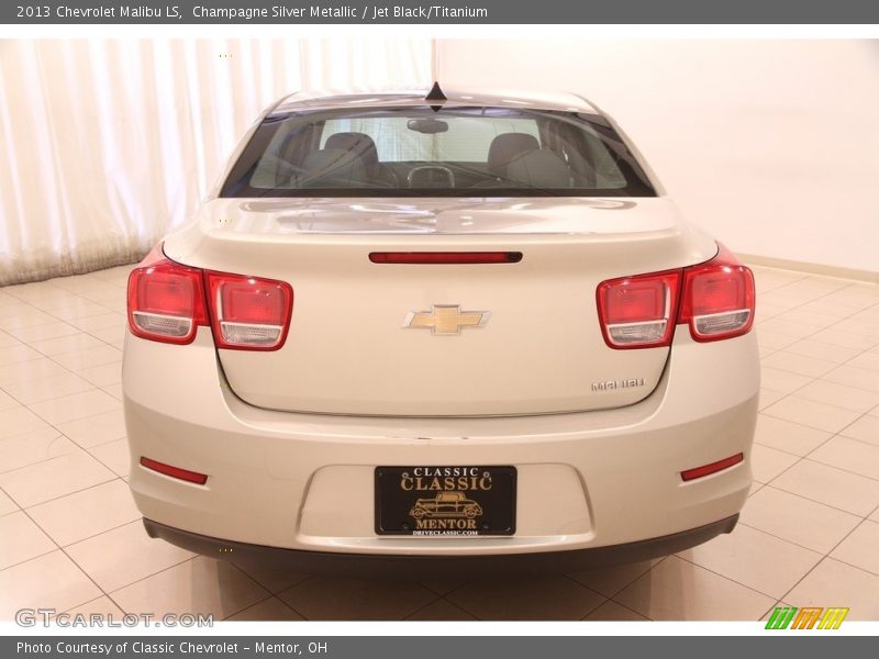 Champagne Silver Metallic / Jet Black/Titanium 2013 Chevrolet Malibu LS