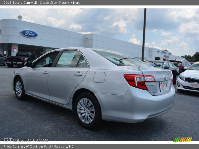 Classic Silver Metallic / Ivory 2013 Toyota Camry LE
