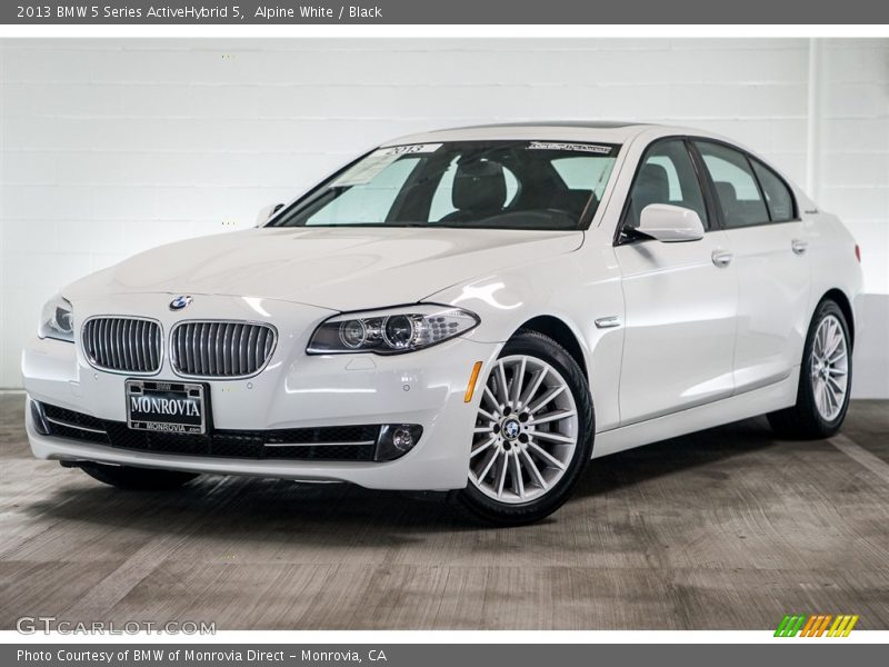 Alpine White / Black 2013 BMW 5 Series ActiveHybrid 5