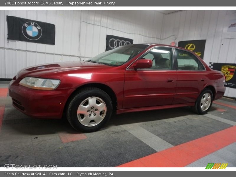 Firepepper Red Pearl / Ivory 2001 Honda Accord EX V6 Sedan