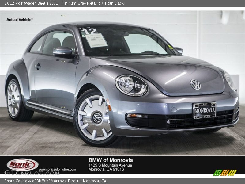 Platinum Gray Metallic / Titan Black 2012 Volkswagen Beetle 2.5L
