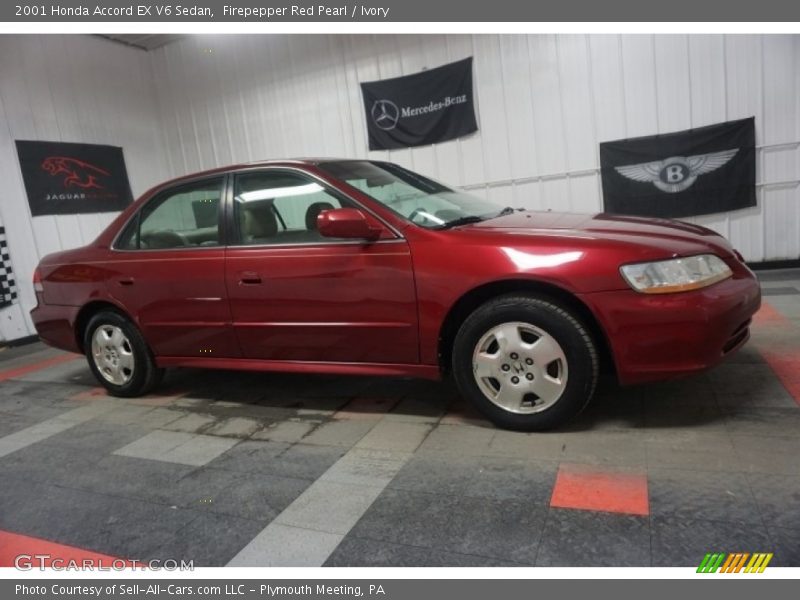 Firepepper Red Pearl / Ivory 2001 Honda Accord EX V6 Sedan