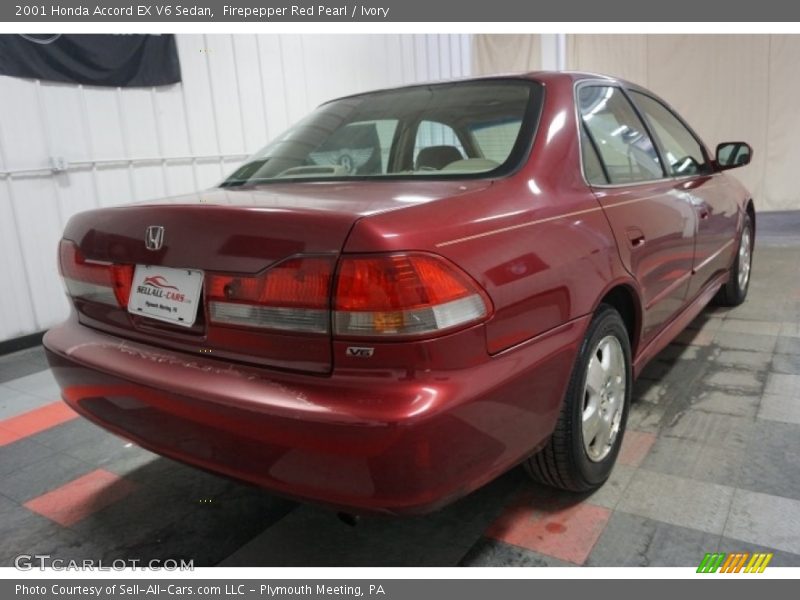 Firepepper Red Pearl / Ivory 2001 Honda Accord EX V6 Sedan