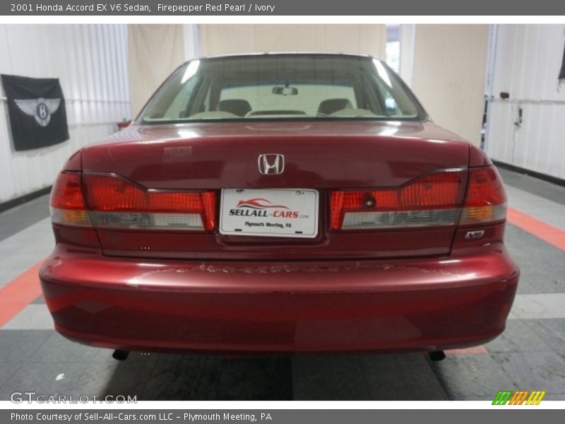 Firepepper Red Pearl / Ivory 2001 Honda Accord EX V6 Sedan