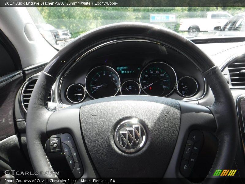 Summit White / Ebony/Ebony 2017 Buick Enclave Leather AWD