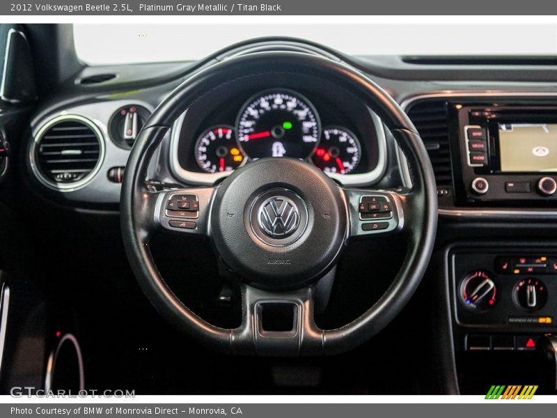 Platinum Gray Metallic / Titan Black 2012 Volkswagen Beetle 2.5L