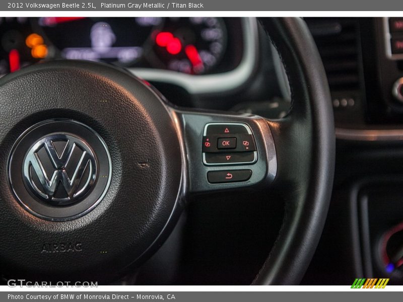 Platinum Gray Metallic / Titan Black 2012 Volkswagen Beetle 2.5L