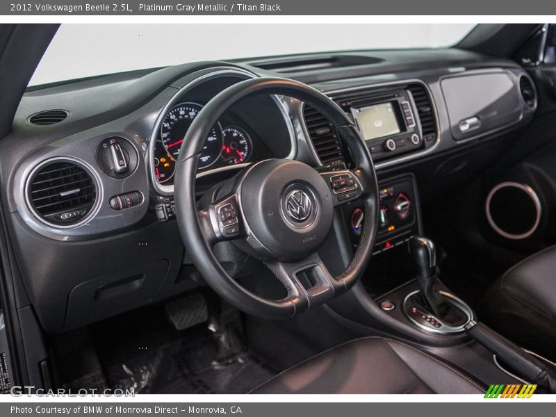 Platinum Gray Metallic / Titan Black 2012 Volkswagen Beetle 2.5L