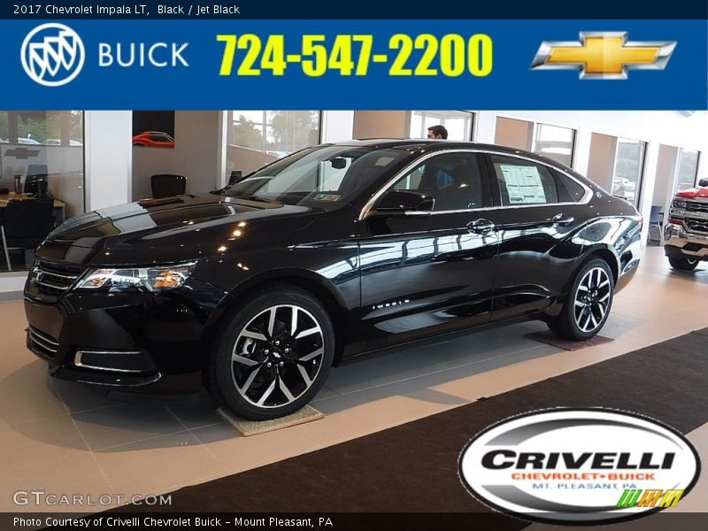 Black / Jet Black 2017 Chevrolet Impala LT