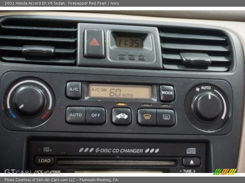 Firepepper Red Pearl / Ivory 2001 Honda Accord EX V6 Sedan