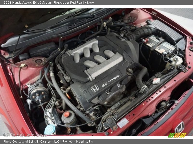 Firepepper Red Pearl / Ivory 2001 Honda Accord EX V6 Sedan