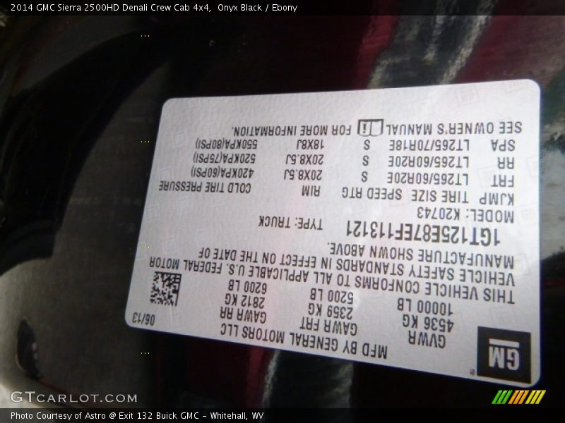 Onyx Black / Ebony 2014 GMC Sierra 2500HD Denali Crew Cab 4x4