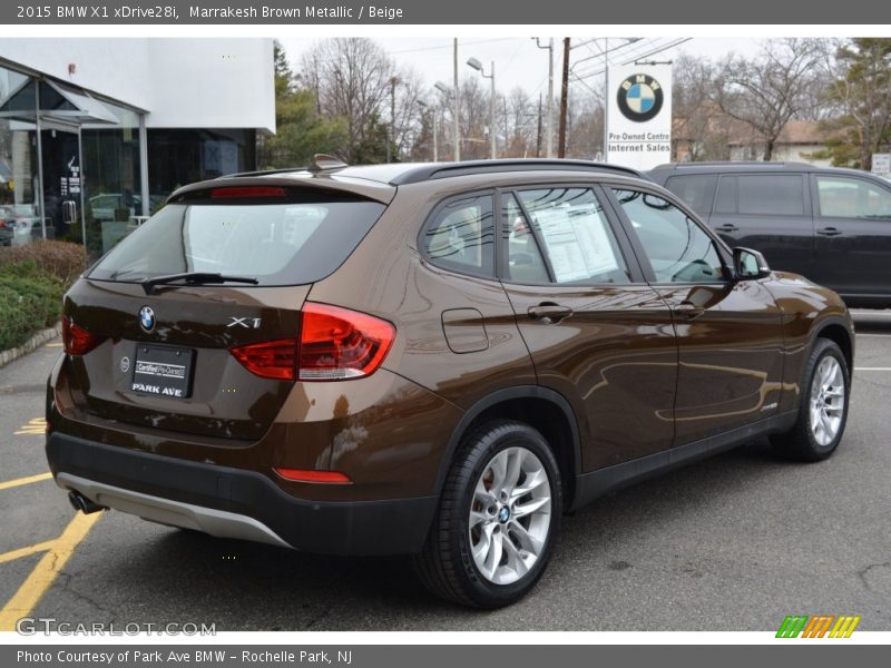 Marrakesh Brown Metallic / Beige 2015 BMW X1 xDrive28i