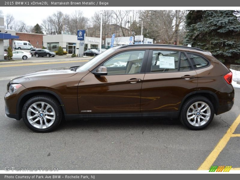 Marrakesh Brown Metallic / Beige 2015 BMW X1 xDrive28i