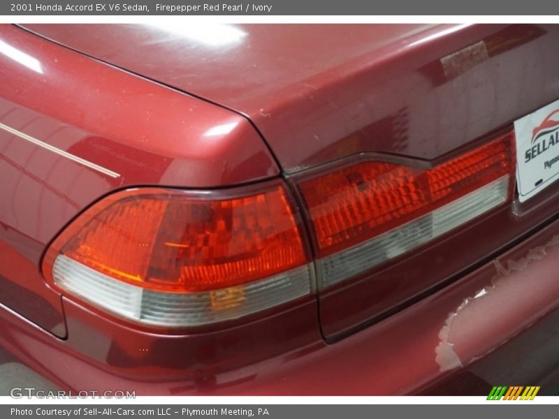 Firepepper Red Pearl / Ivory 2001 Honda Accord EX V6 Sedan