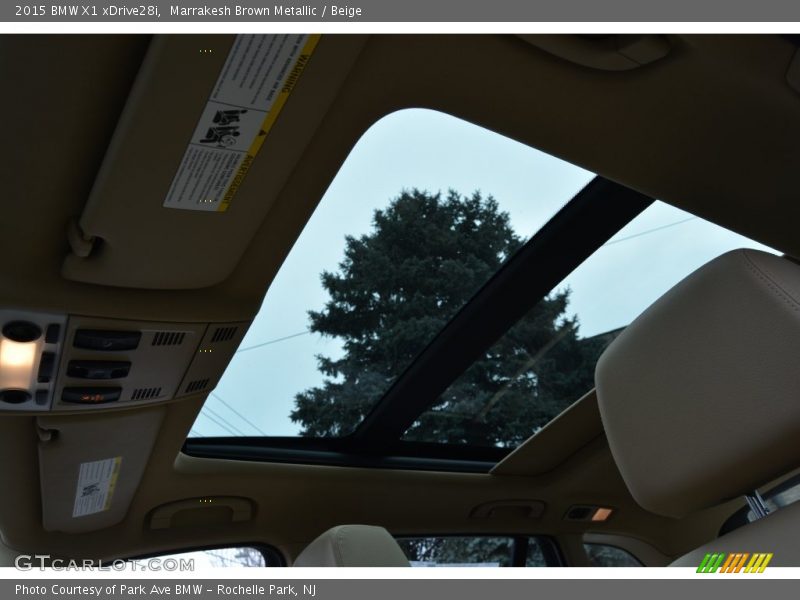 Marrakesh Brown Metallic / Beige 2015 BMW X1 xDrive28i