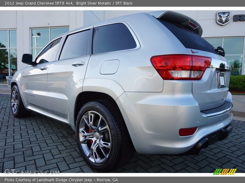 Bright Silver Metallic / SRT Black 2012 Jeep Grand Cherokee SRT8 4x4