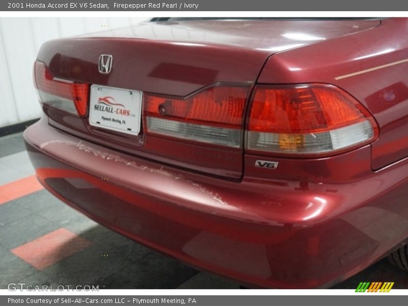 Firepepper Red Pearl / Ivory 2001 Honda Accord EX V6 Sedan