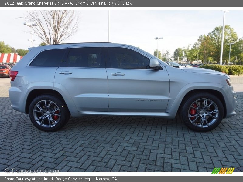 Bright Silver Metallic / SRT Black 2012 Jeep Grand Cherokee SRT8 4x4