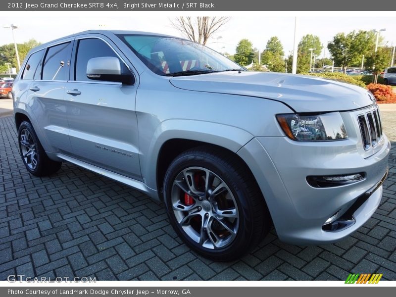 Bright Silver Metallic / SRT Black 2012 Jeep Grand Cherokee SRT8 4x4