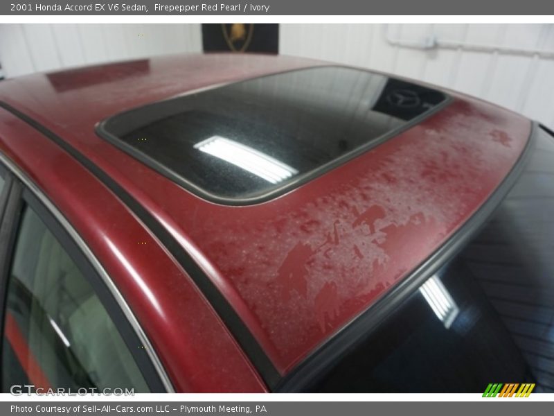 Firepepper Red Pearl / Ivory 2001 Honda Accord EX V6 Sedan